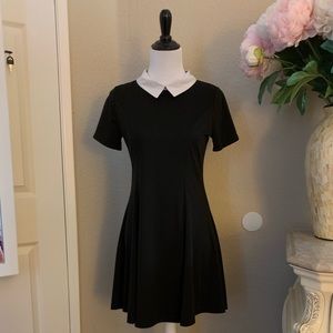 Allegra K black Peter Pan collar dress
